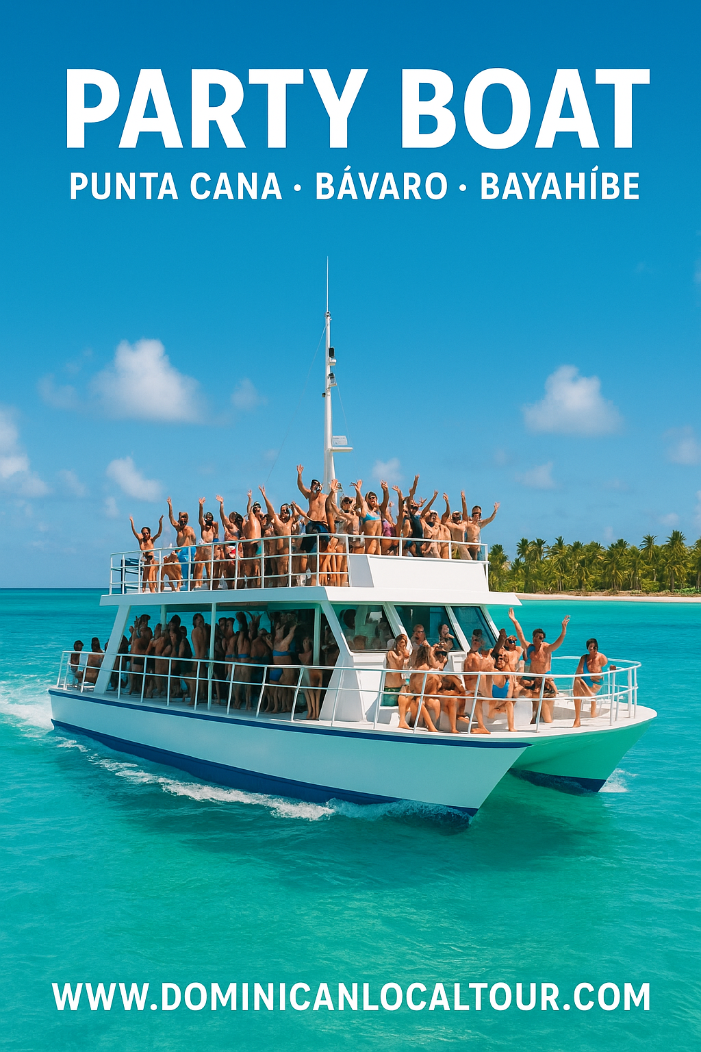 🛥️ PARTY BOAT EN PUNTA CANA, BÁVARO, BAYAHÍBE Y MÁS